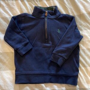 Ralph Lauren Cotton Interlock 1/4 Zip Pullover